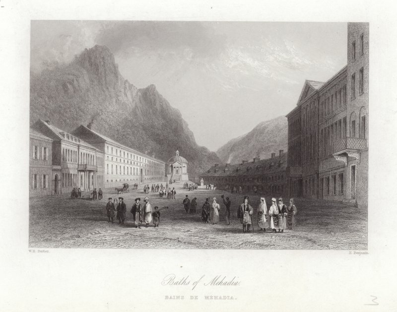 Banhos da Mehadia de William Henry Bartlett