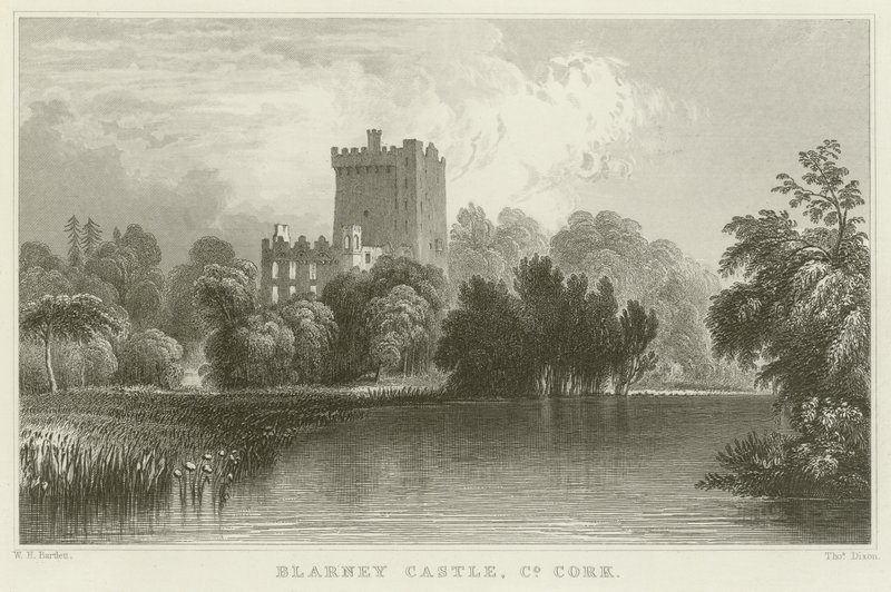 Castelo de Blarney no Condado de Cork de William Henry Bartlett