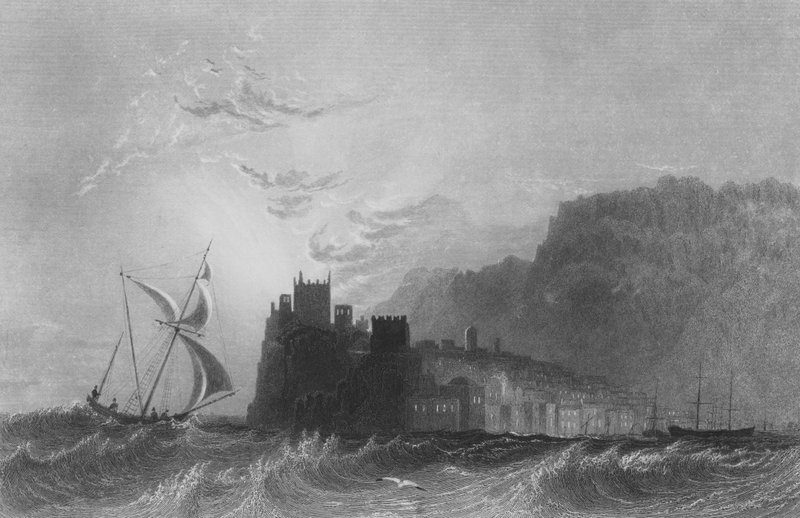 Castelorizo, perto de Myra, na Síria, Ásia Menor de William Henry Bartlett