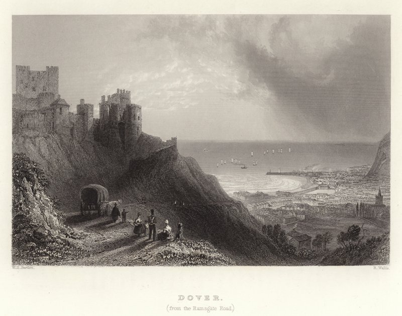 Dover, (da Ramsgate Road) de William Henry Bartlett