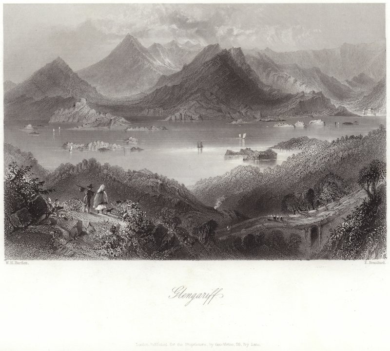 Glengariff em Condado de Cork de William Henry Bartlett