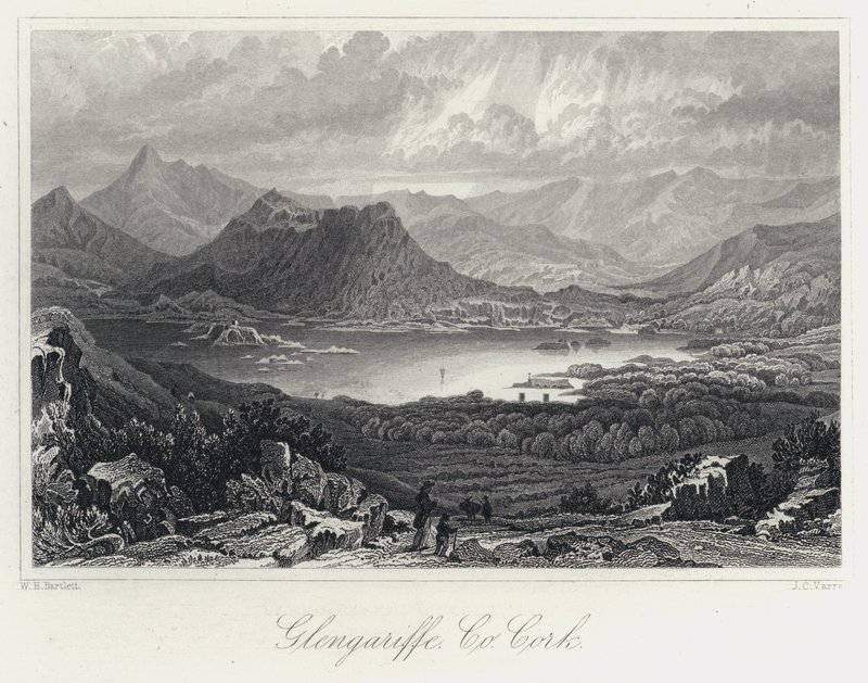 Glengariffe, Co Cork (gravura) de William Henry Bartlett