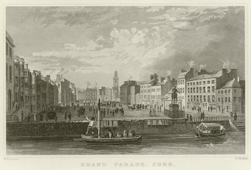 Grand Parade in Cork de William Henry Bartlett