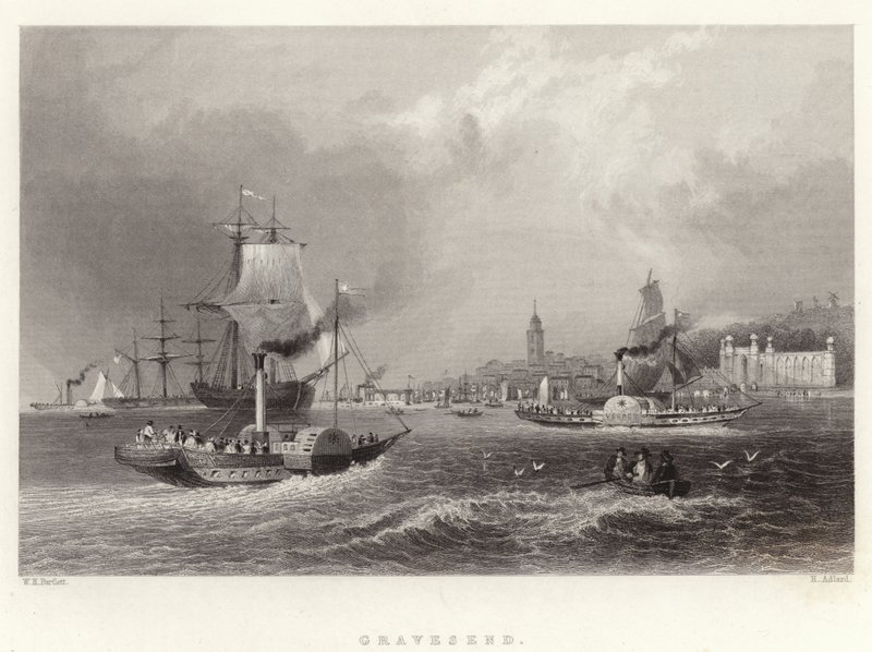 Gravesend de William Henry Bartlett