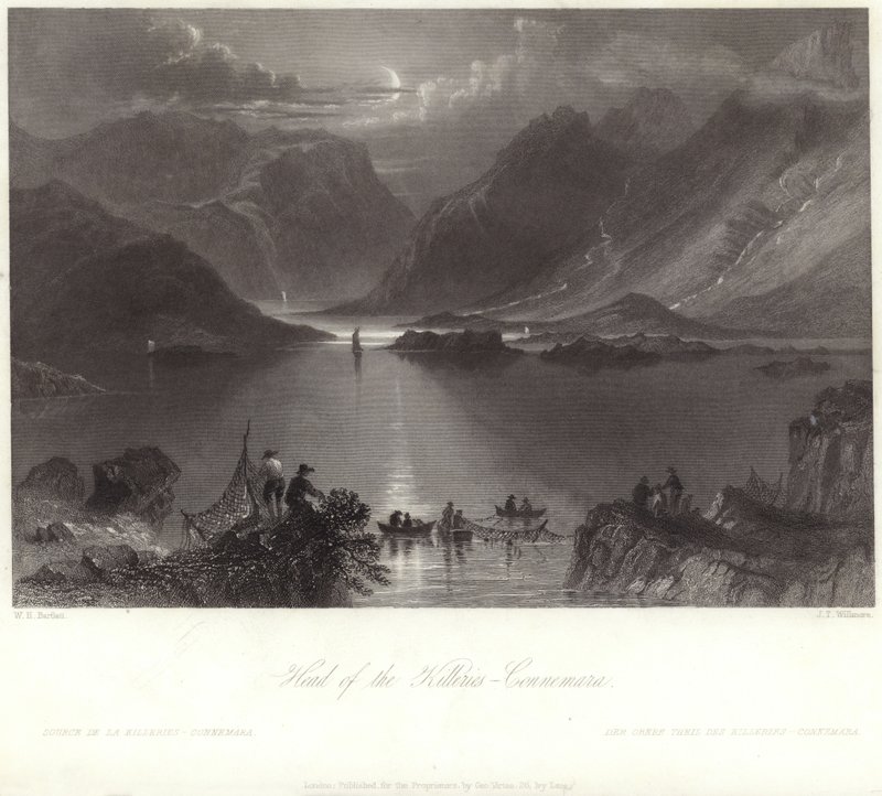 Chefe dos Killeries, Connemara de William Henry Bartlett