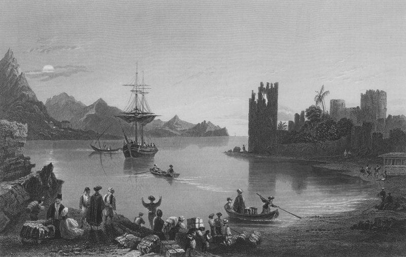 Kalendria, Costa da Cilícia de William Henry Bartlett