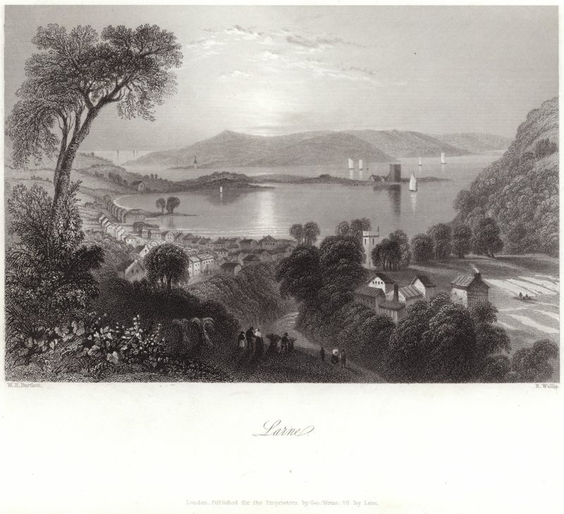 Larne no Condado de Antrim de William Henry Bartlett