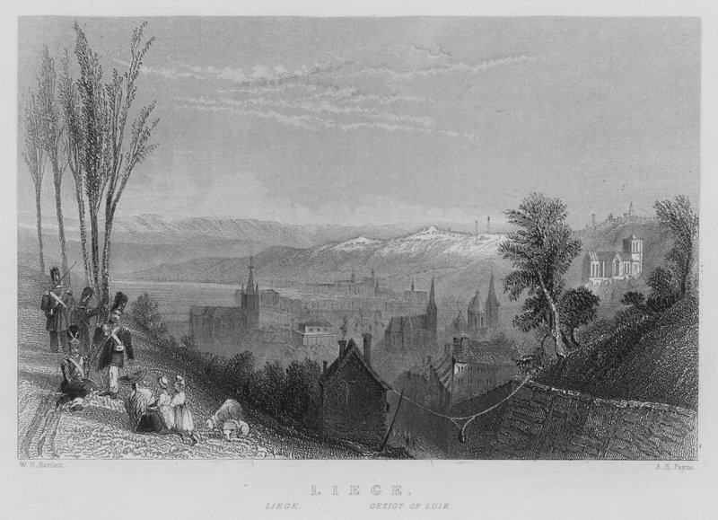 Liege (gravura) de William Henry Bartlett