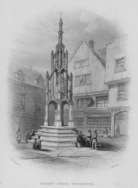 Market Cross, Winchester (gravura) de William Henry Bartlett