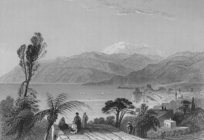 Monte Líbano (gravura) de William Henry Bartlett