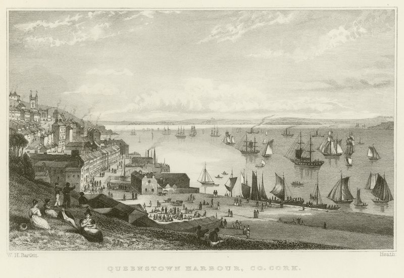 Porto de Queenstown de William Henry Bartlett