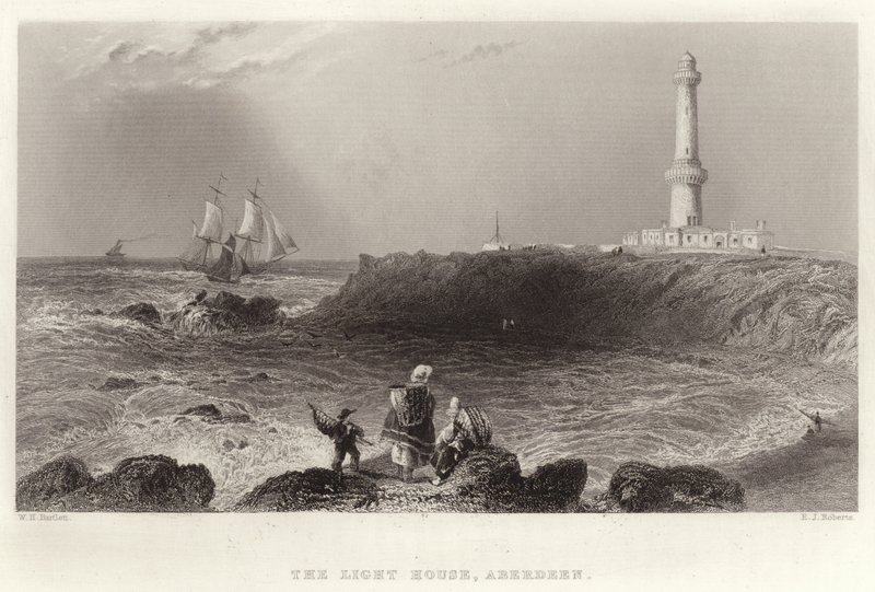 A, casa clara, aberdeen de William Henry Bartlett