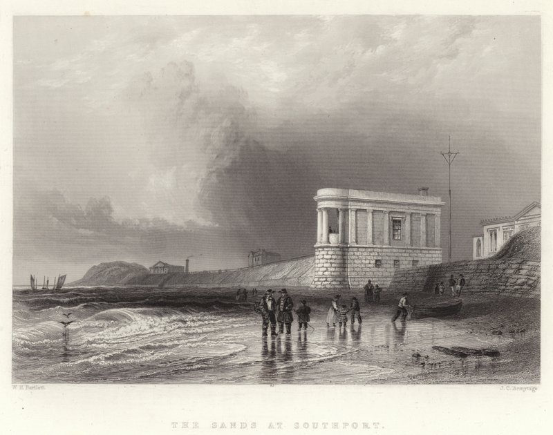 As areias em southport de William Henry Bartlett