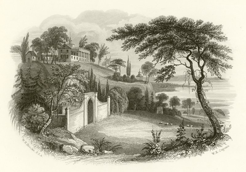 Residência e túmulo de Washington, Mount Vernon, no Potomac de William Henry Brooke