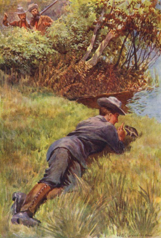 Ilustração para The Gorilla Hunters por RM Ballantyne de William Henry Charles Groome