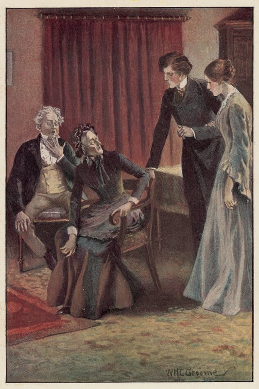 Nós dois nos inclinamos sobre ela de William Henry Charles Groome