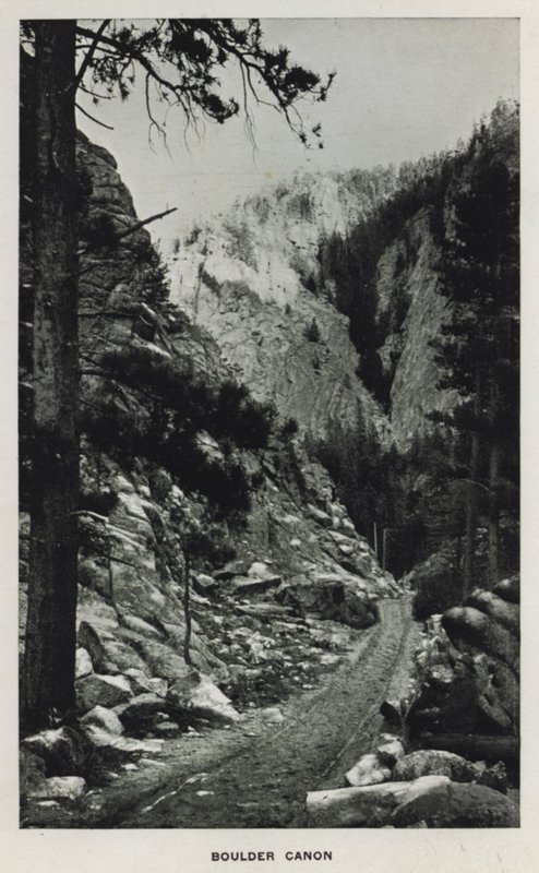 Canyons of Colorado: Boulder Canon (foto a p/b) de William Henry Jackson