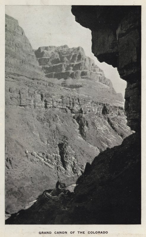 Canyons of Colorado: Grande Cânone do Colorado (foto a p/b) de William Henry Jackson