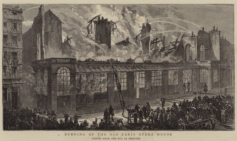 Queima da antiga Ópera de Paris de William Henry James Boot