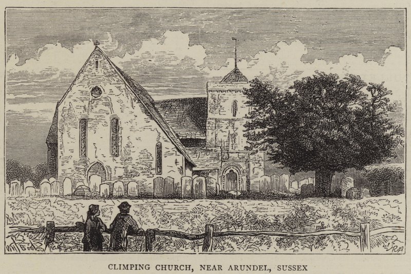 Climping Church, perto de Arundel, Sussex de William Henry James Boot