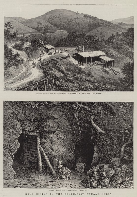 Mineração de ouro no sudeste de Wynaad, Índia de William Henry James Boot