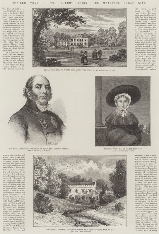 Jubileu do reinado da rainha, o início da vida de Sua Majestade de William Henry James Boot
