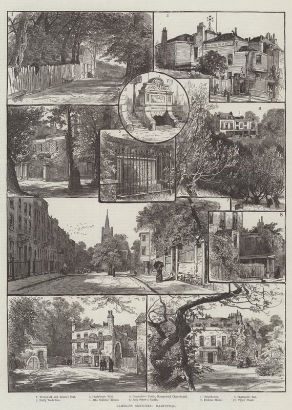 Esboços desconexos, Hampstead de William Henry James Boot