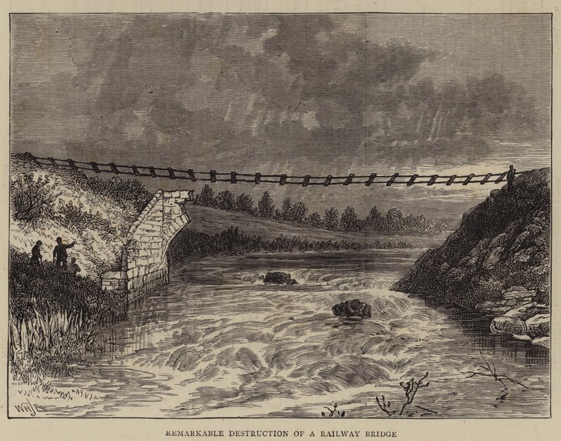 Destruição Notável de uma Ponte Ferroviária de William Henry James Boot