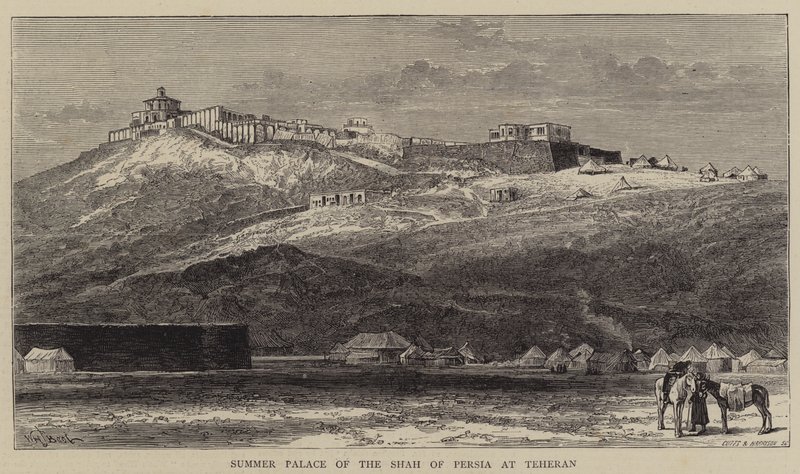 Palácio de Verão do Xá da Pérsia em Teerã de William Henry James Boot