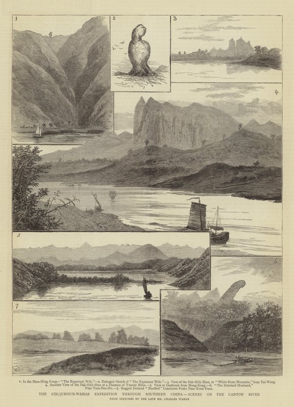 A Expedição Colquhoun-Wahab pelo Sul da China, Cenas no Rio Canton de William Henry James Boot