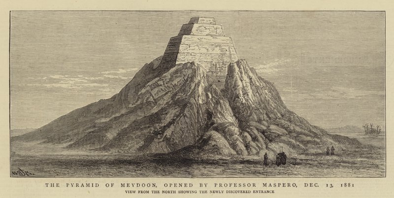 A Pirâmide de Meydoon, aberta pelo Professor Maspero, 13 de dezembro de 1881 de William Henry James Boot