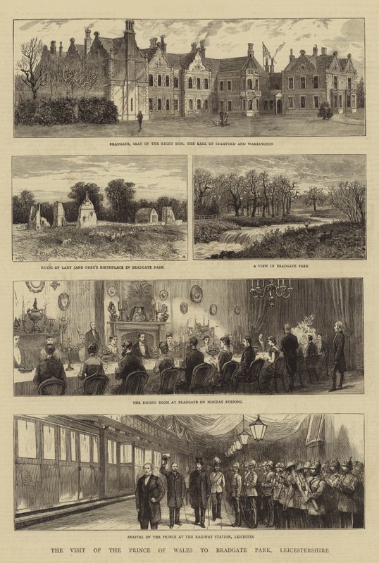 A visita do príncipe de Gales a Bradgate Park, Leicestershire de William Henry James Boot