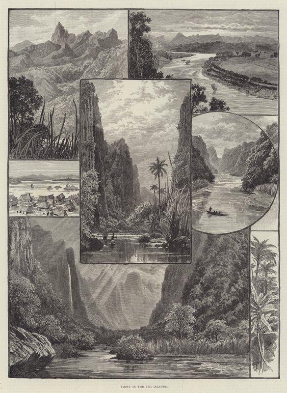 Vistas nas Ilhas Fiji de William Henry James Boot