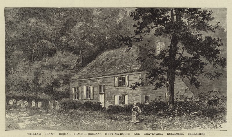 Enterro de William Penn, Jordans Meeting House e cemitério, Ruscombe, Berkshire de William Henry James Boot