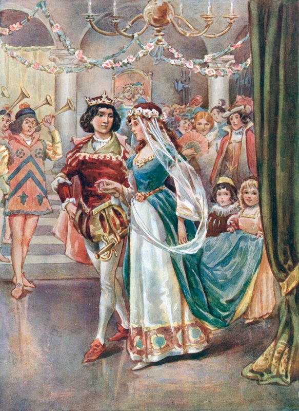 Ele implorou para ela abrir a bola com ele de William Henry Margetson