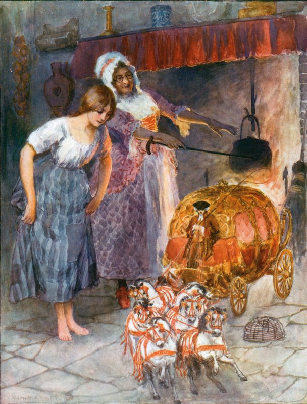 "Agora vá", disse a fada, "espero que você se divirta; mas lembre-se!&39; de William Henry Margetson