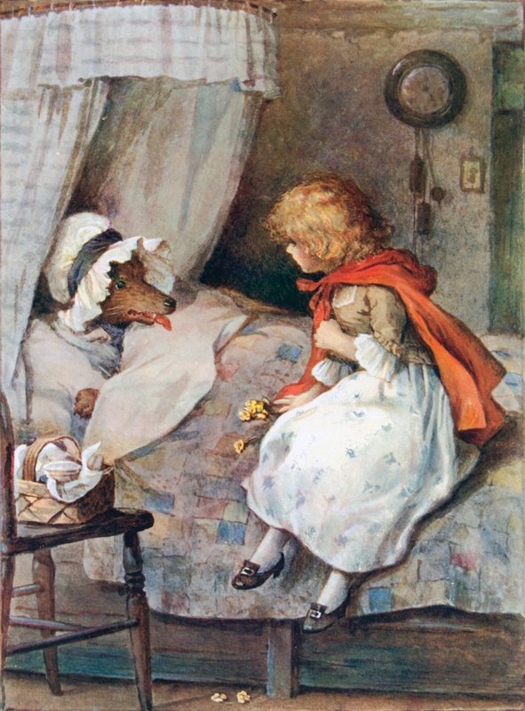 "Que olhos grandes você tem, avó!" disse ela de William Henry Margetson