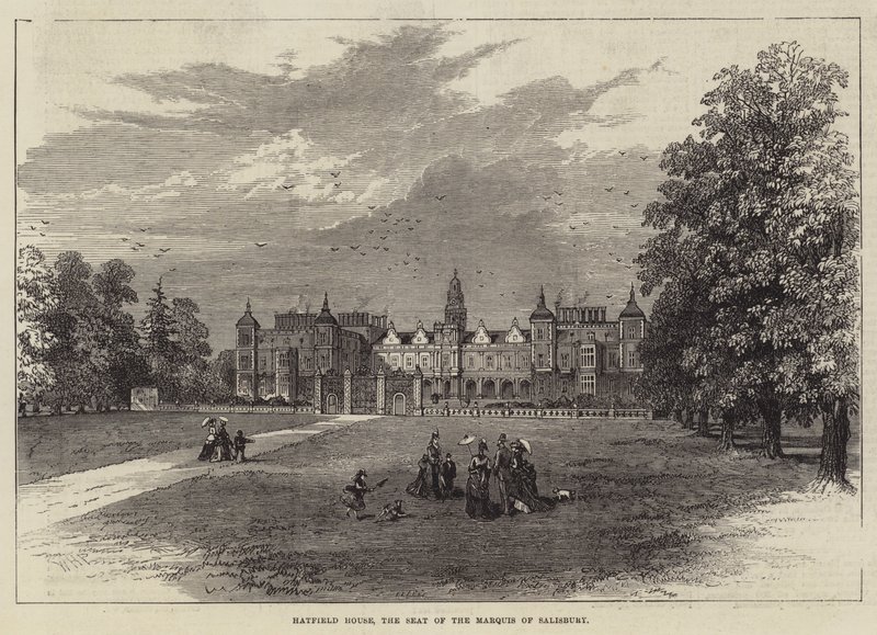 Hatfield House, a sede do Marquês de Salisbury de William Henry Pike