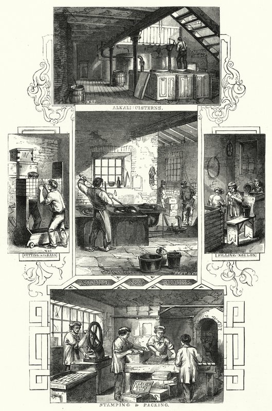 Fabricação de sabão (gravura) de William Henry Pike