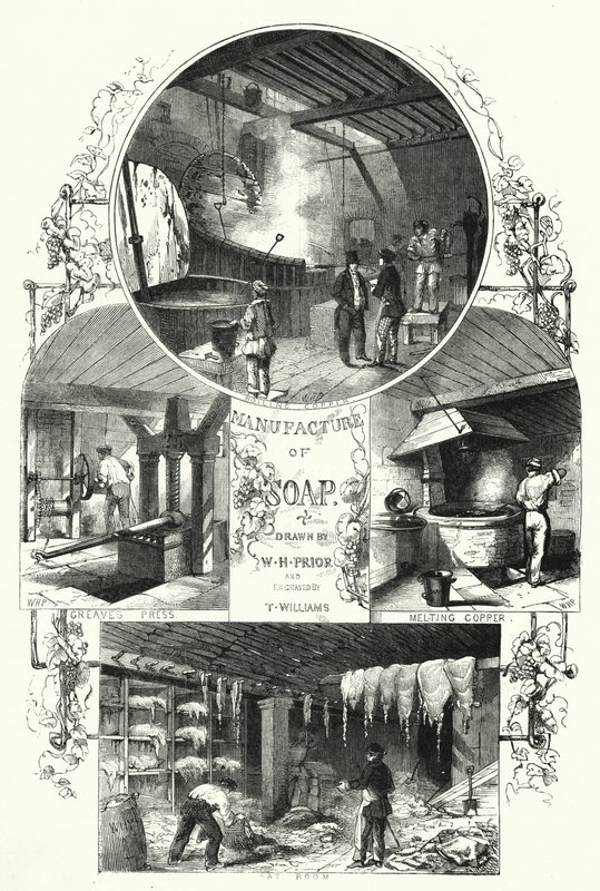 Fabricação de sabão (gravura) de William Henry Pike