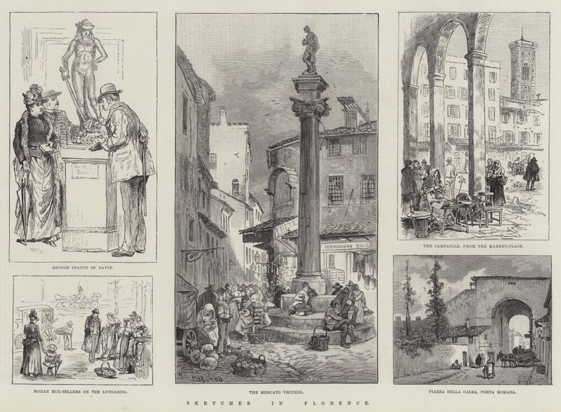 Esboços em Florença de William Henry Pike