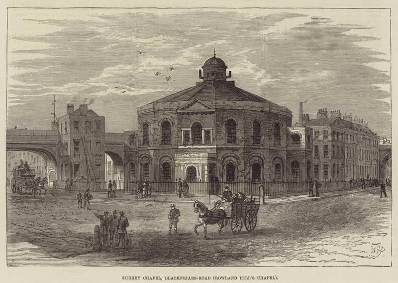 Capela de Surrey, Blackfriars-Road, Capela de Rowland Hill de William Henry Pike