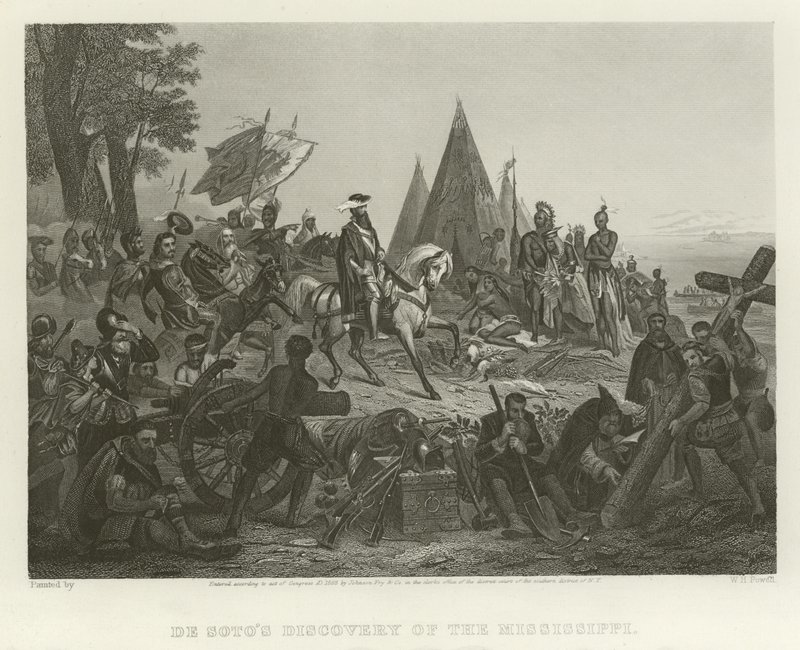 Descoberta de De Soto do Mississippi de William Henry Powell