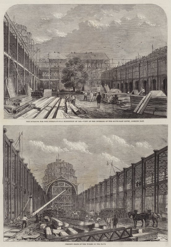 O edifício da exposição em South Kensington de William Henry Prior