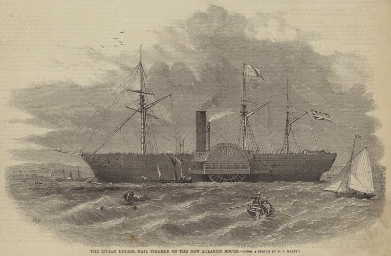 O Império Indiano, Mail Steamer na Nova Rota Atlântica de William Henry Prior