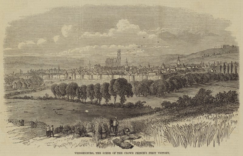 Weissenburg, a cena dos príncipes heróicos da primeira vitória de William Henry Prior