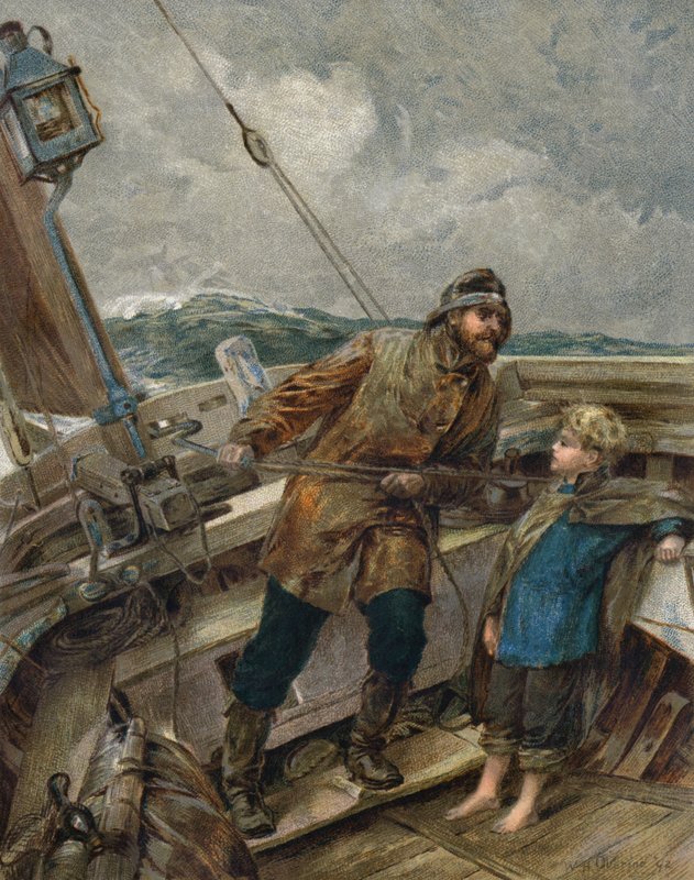 O meu pai está no Leme (cor litho) de William Heysham (after) Overend