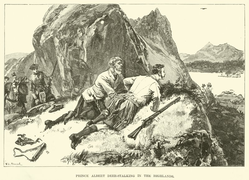 Príncipe Albert Deer-Stalking in the Highlands (gravura) de William Heysham (after) Overend