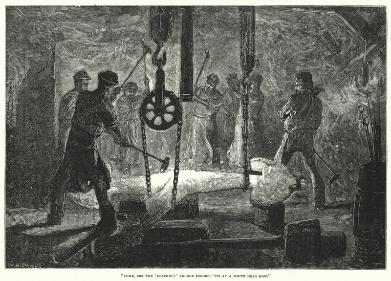 A Forja da Âncora (gravura) de William Heysham (after) Overend