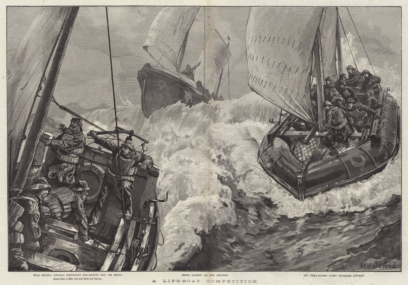 Uma competição de barco de pesca de William Heysham Overend